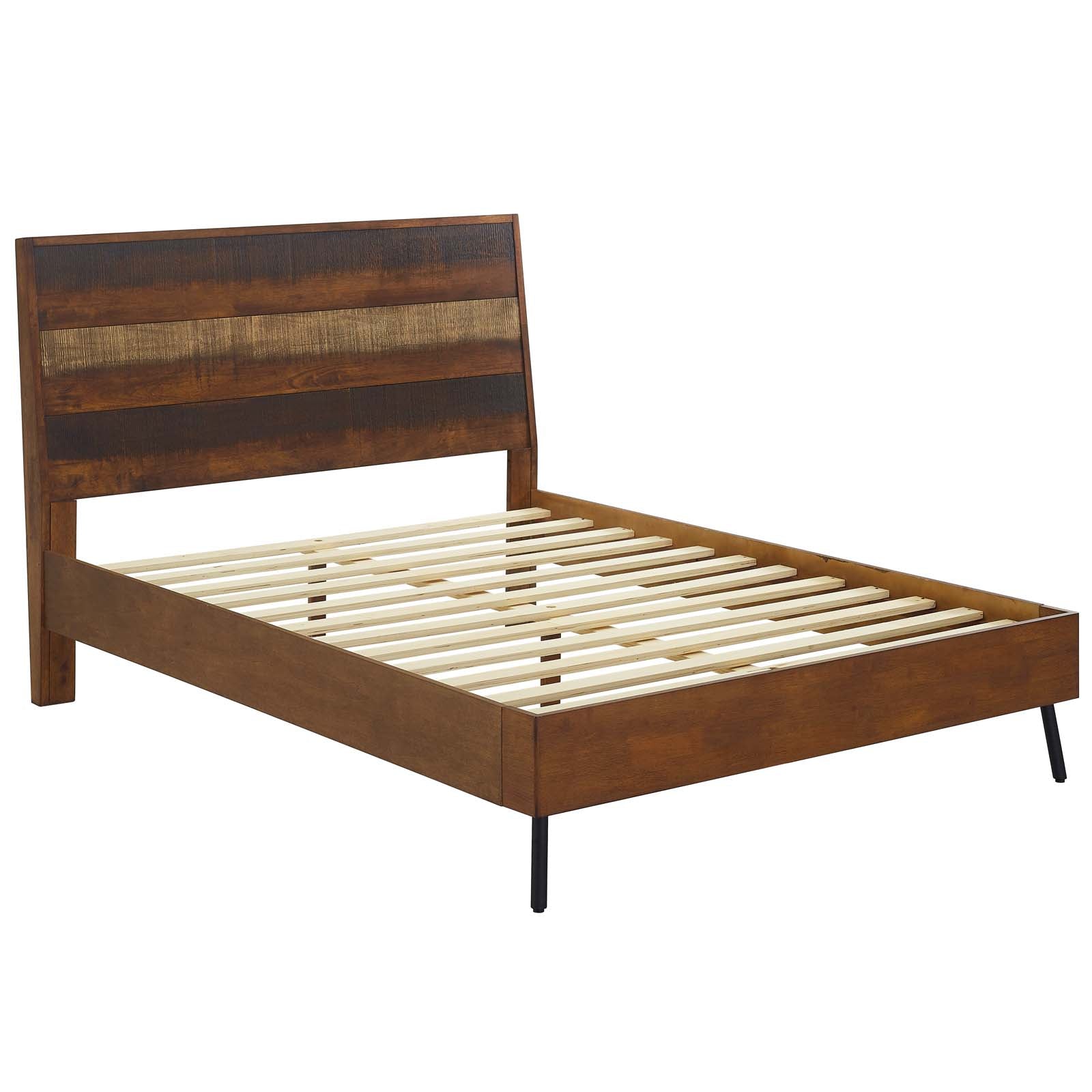 Arwen Queen Rustic Wood Bed by Modway