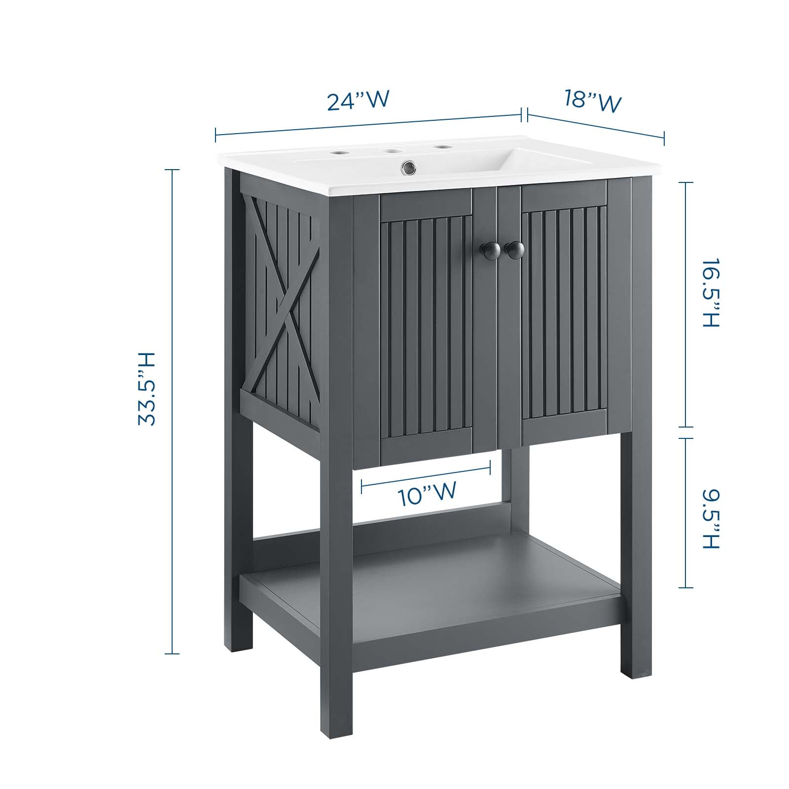 Steam 24" Bathroom Vanity by Modway