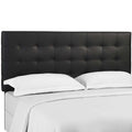Paisley Tufted Upholstered Faux Leather Full / Queen Headboard by Modway