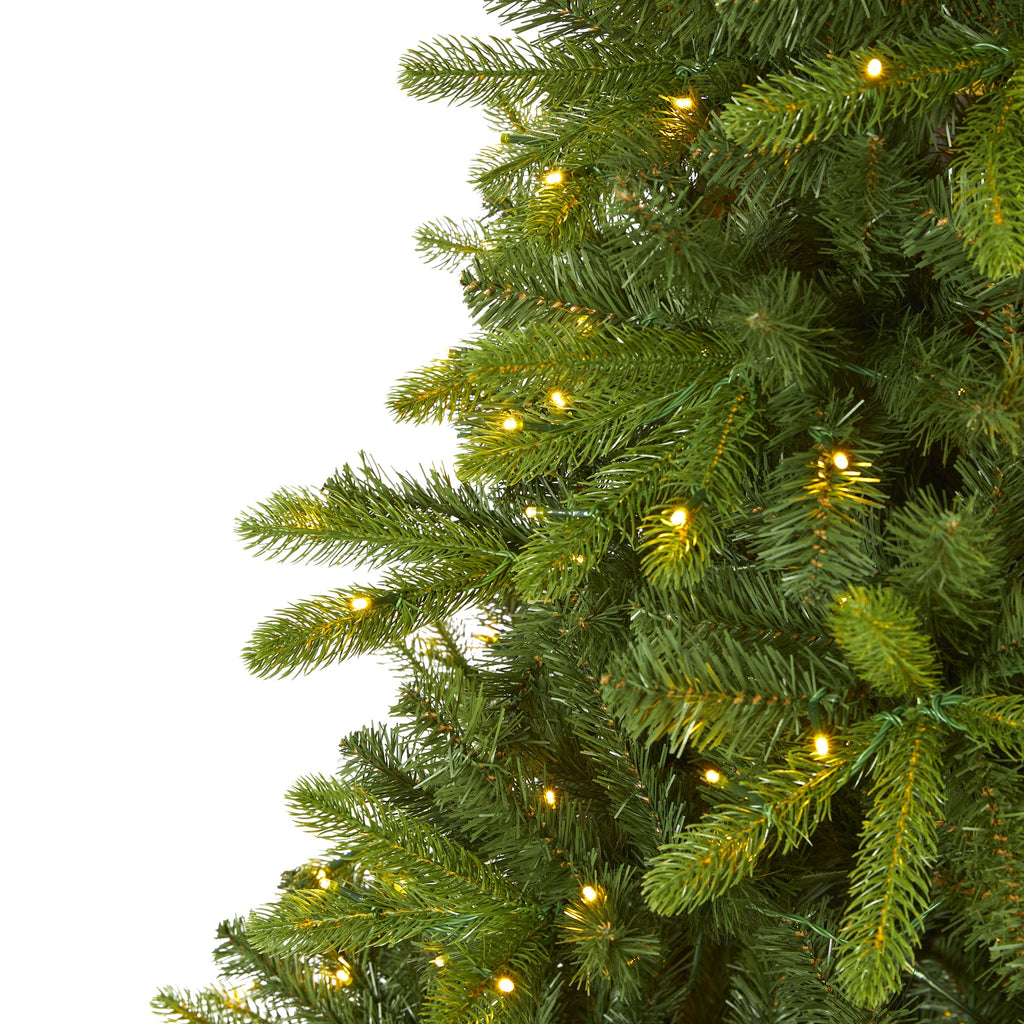 7' New Haven Spruce 'Natural Look' Artificial Christmas Tree with 500 LED Lights