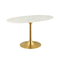 Lippa 54" Oval Faux Marble Dining Table by Modway