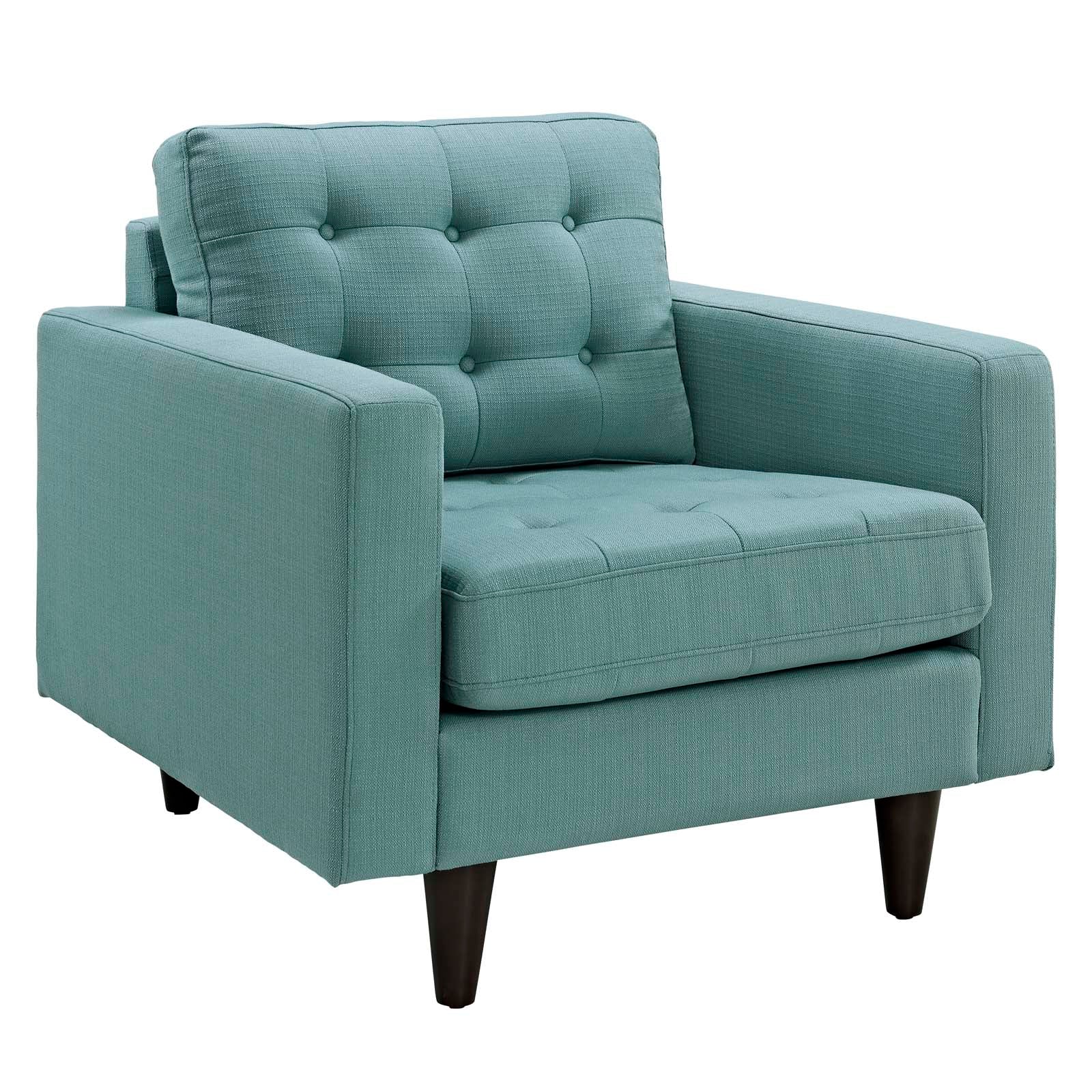 Empress Sofa, Loveseat and Armchair Set of 3 by Modway