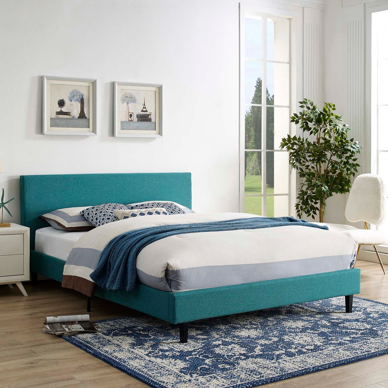 Anya Fabric Full Bed by Modway