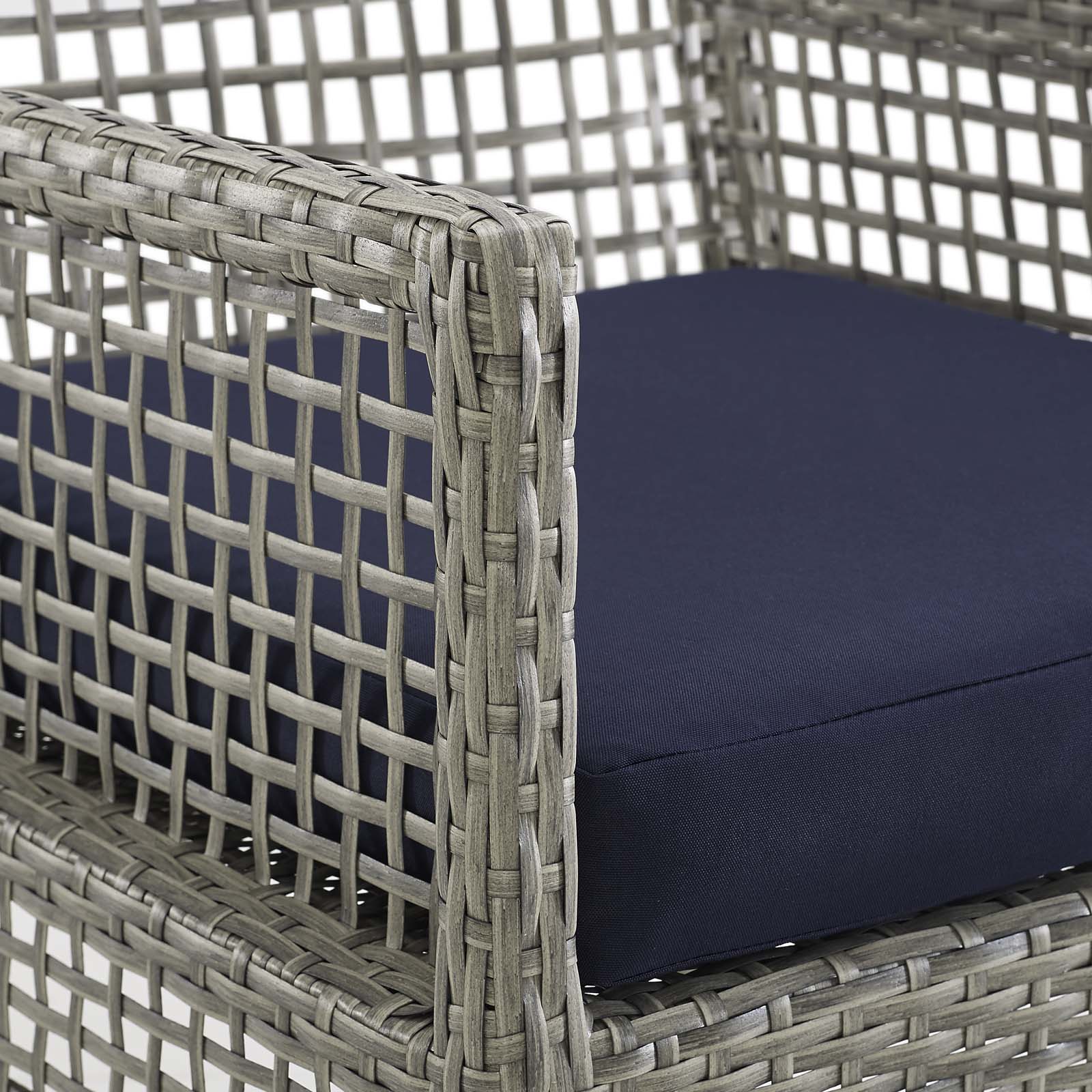 Aura 7 Piece Outdoor Patio Wicker Rattan Set by Modway
