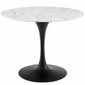 Lippa 40" Round Faux Marble Dining Table by Modway