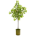 67" Lemon Artificial Tree in Green Planter