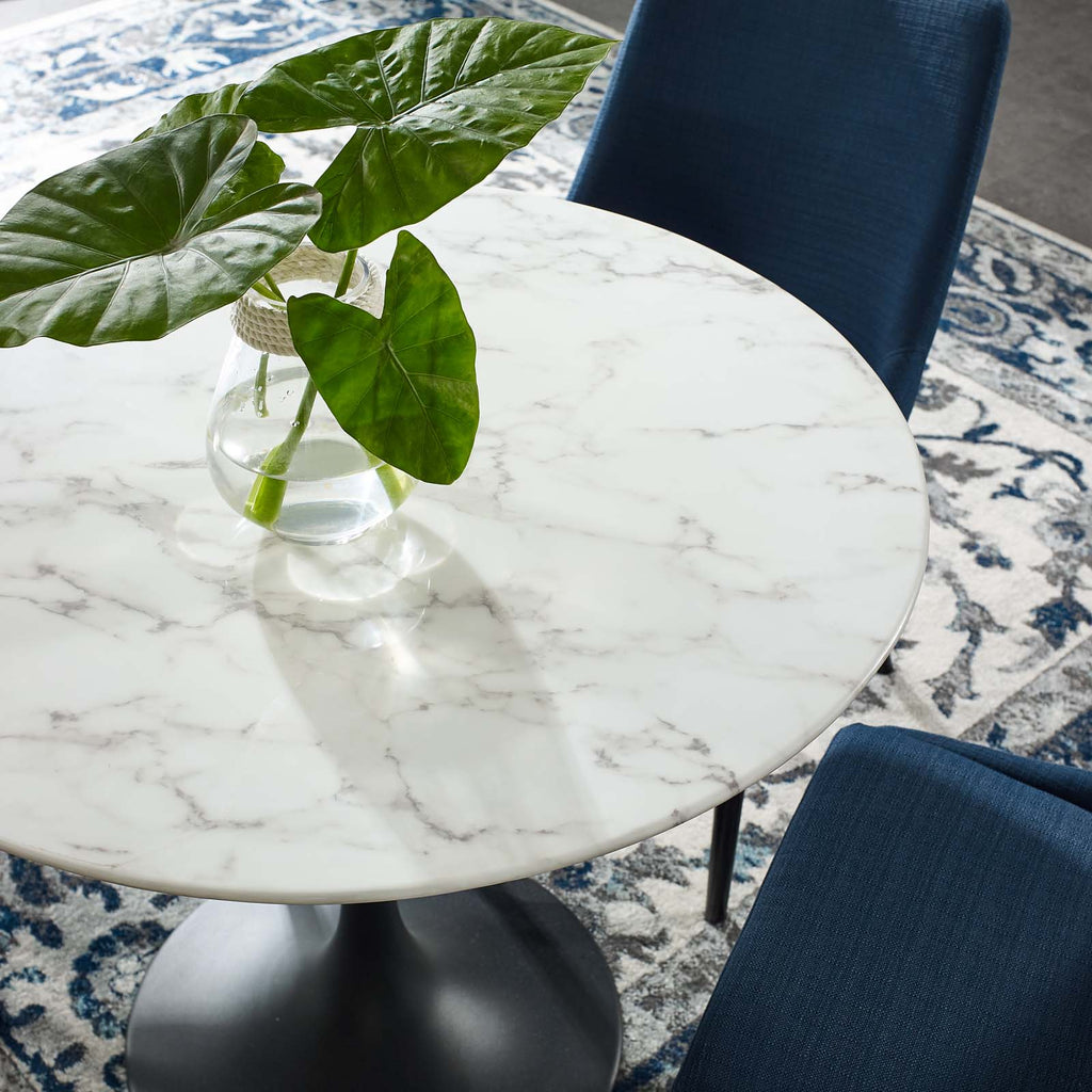 Lippa 36" Round Faux Marble Dining Table by Modway