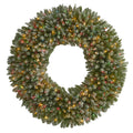 5' Giant Flocked Artificial Christmas with 280 Multicolored Lights
