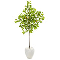68" Lemon Artificial Tree in White Planter