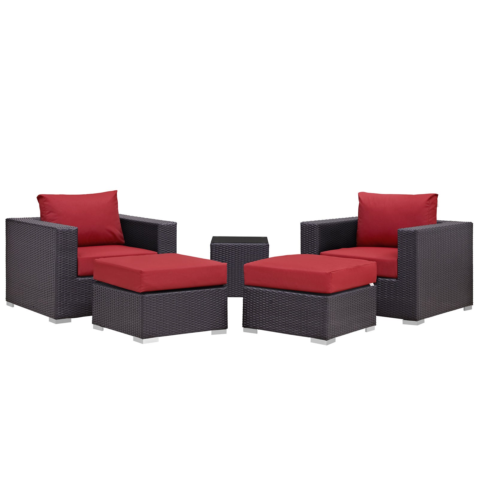 Convene 5 Piece Outdoor Patio Sectional Set by Modway