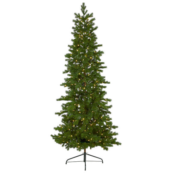 7.5' Big Sky Spruce Artificial Christmas Tree w/300 Clear Warm LED Lights