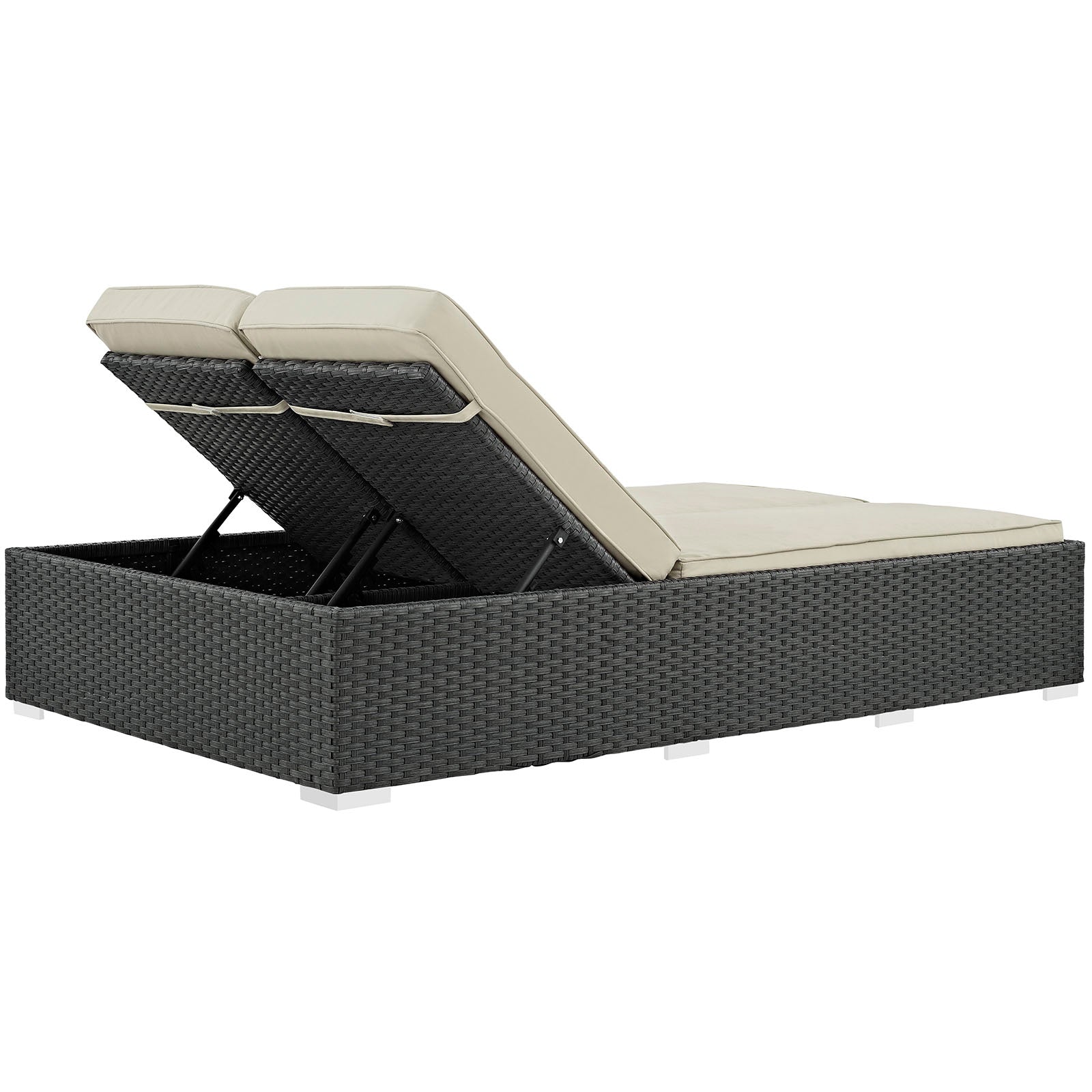 Sojourn Outdoor Patio Sunbrella¨ Double Chaise by Modway