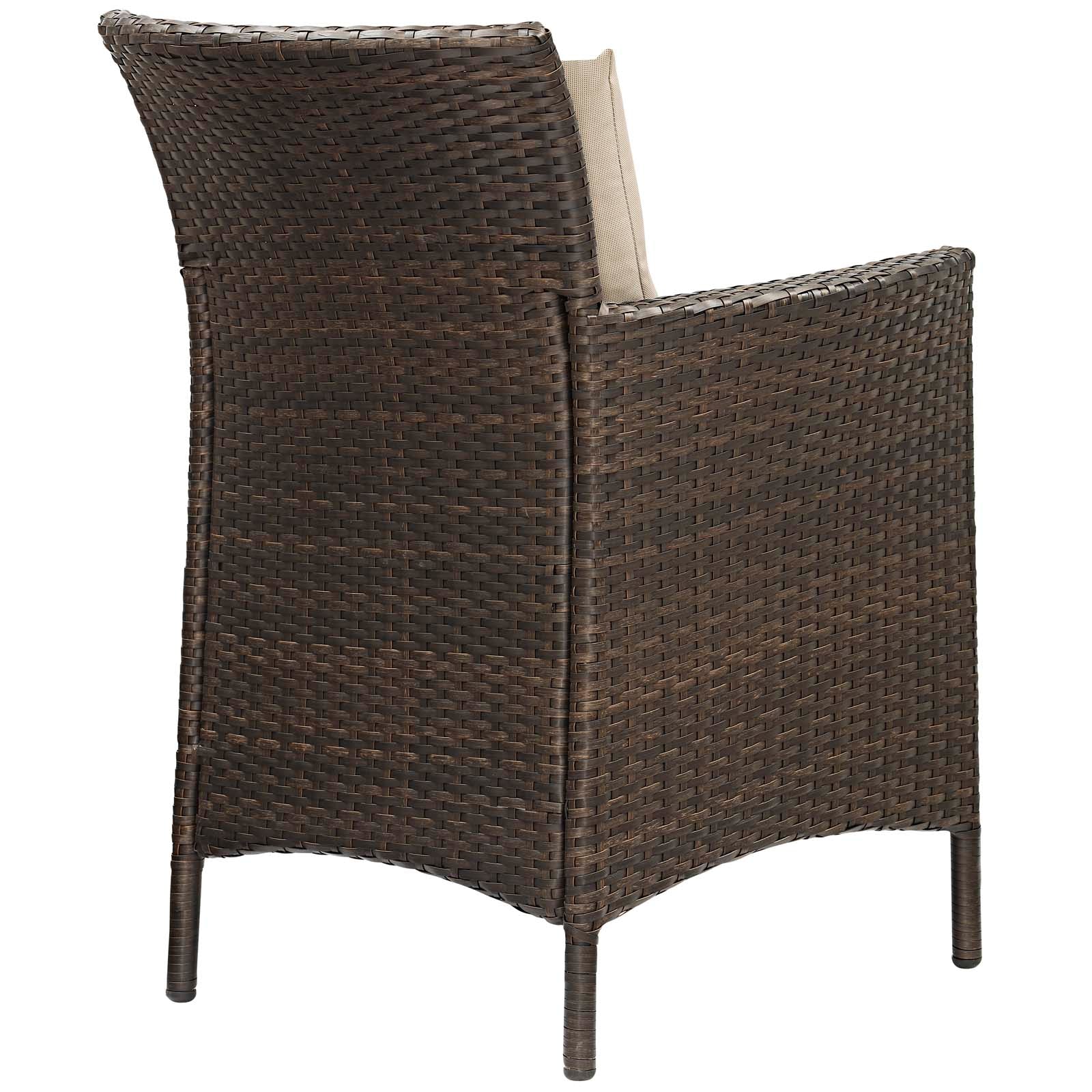 Conduit Outdoor Patio Wicker Rattan Dining Armchai