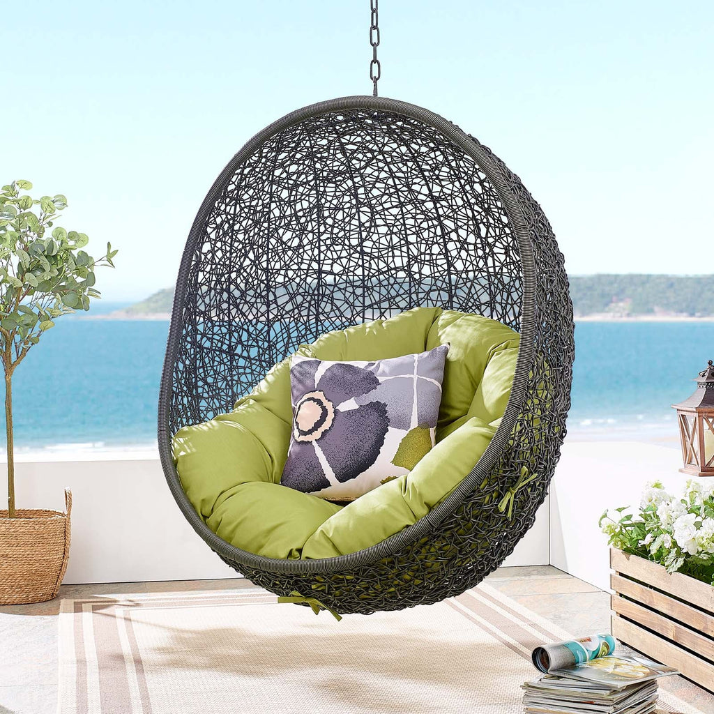 Hide Outdoor Patio Swing Chair With Stand by Modway