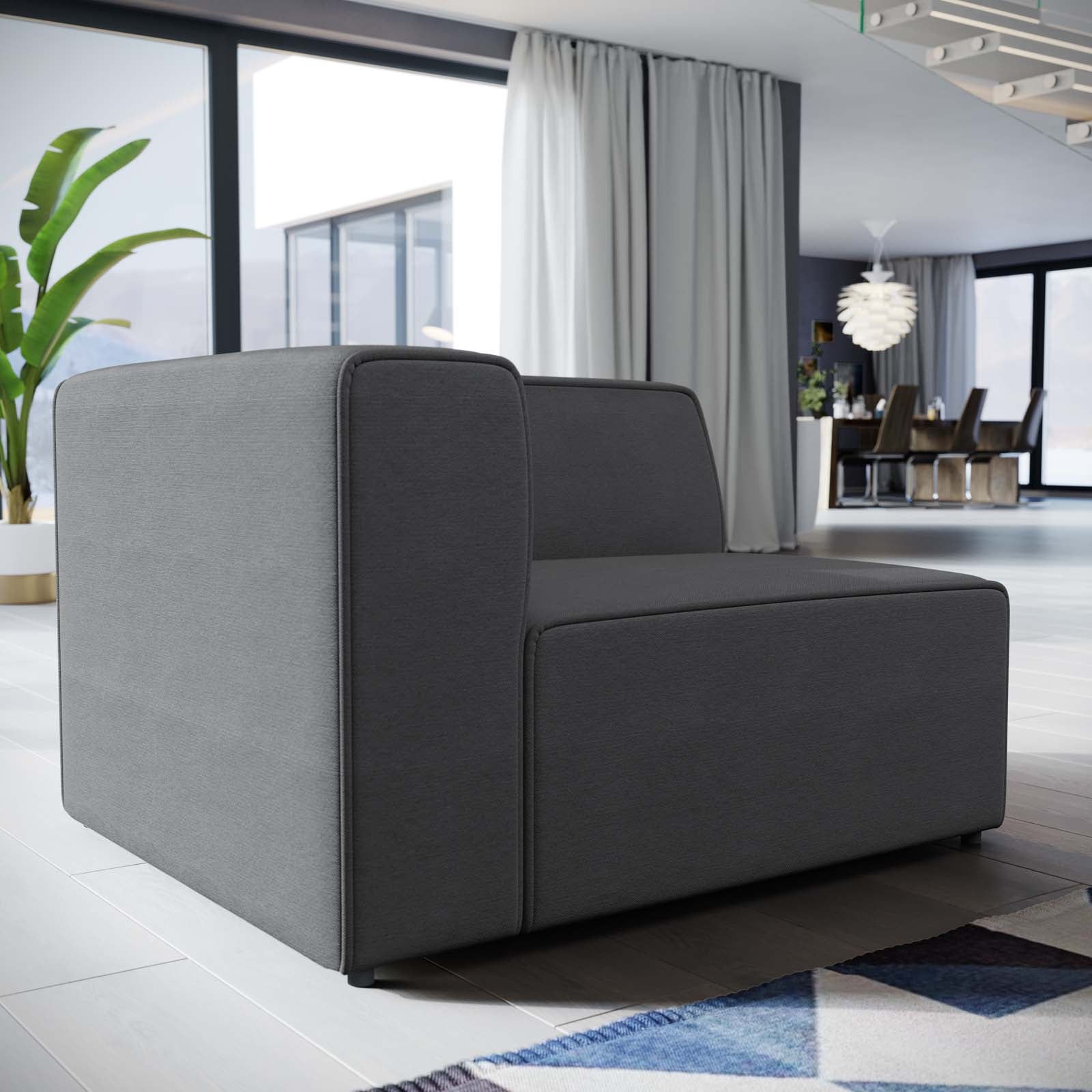 Mingle Fabric Left-Facing Sofa by Modway
