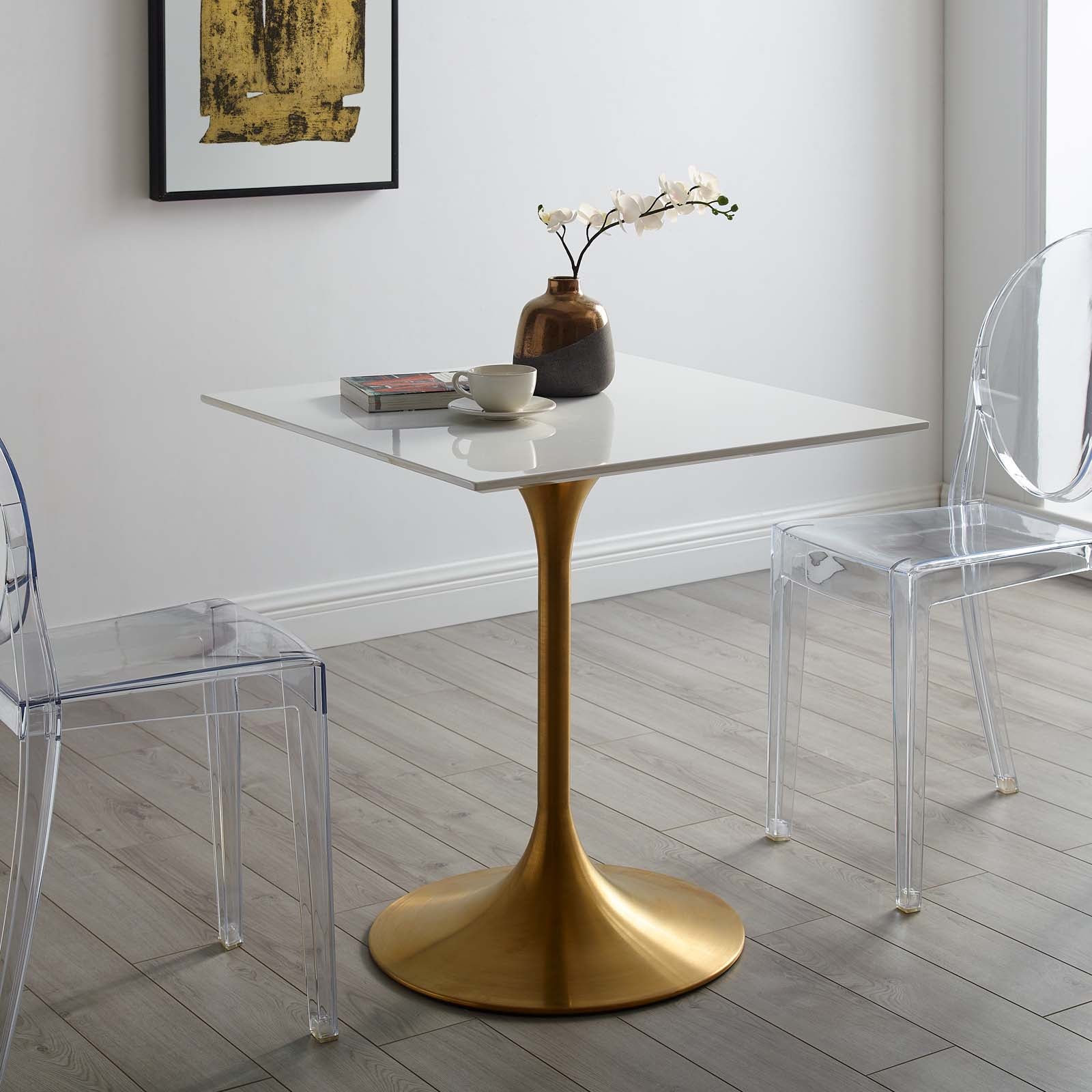 Lippa 28" Square Wood Dining Table by Modway