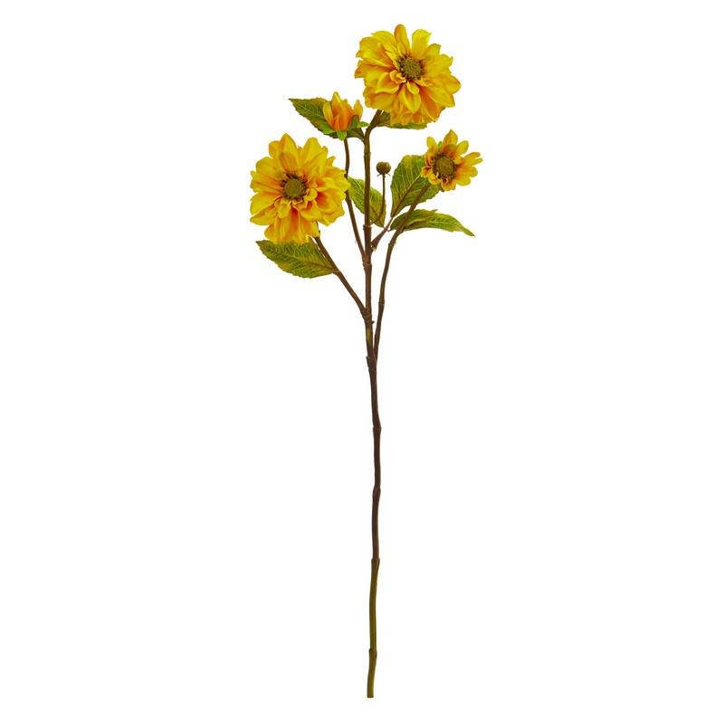 30"  Zinnia Artificial Flower (Set of 6)