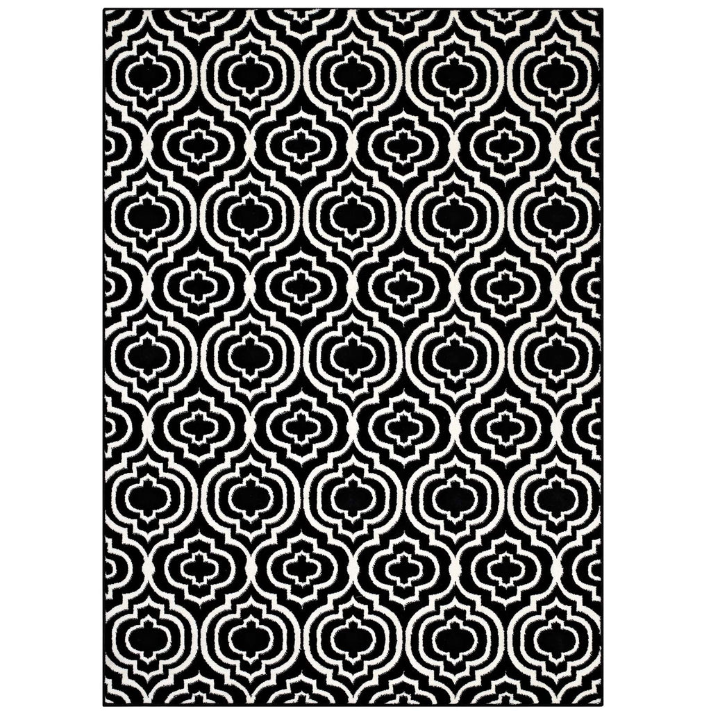 Frame Transitional Moroccan Trellis 5x8 Area Rug by Modway