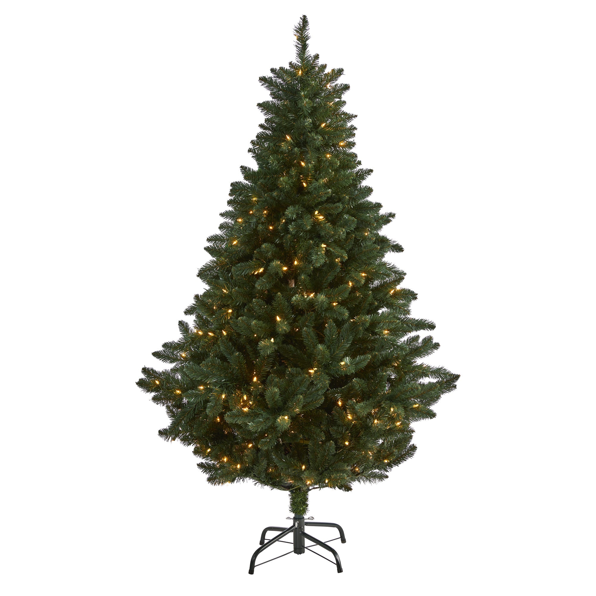 6' Northern Rocky Spruce Artificial Christmas Tree with 300 Clear Lights