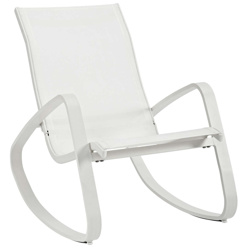 Traveler Outdoor Patio Mesh Sling Rocking Lounge Chair Set of 2 by Modway