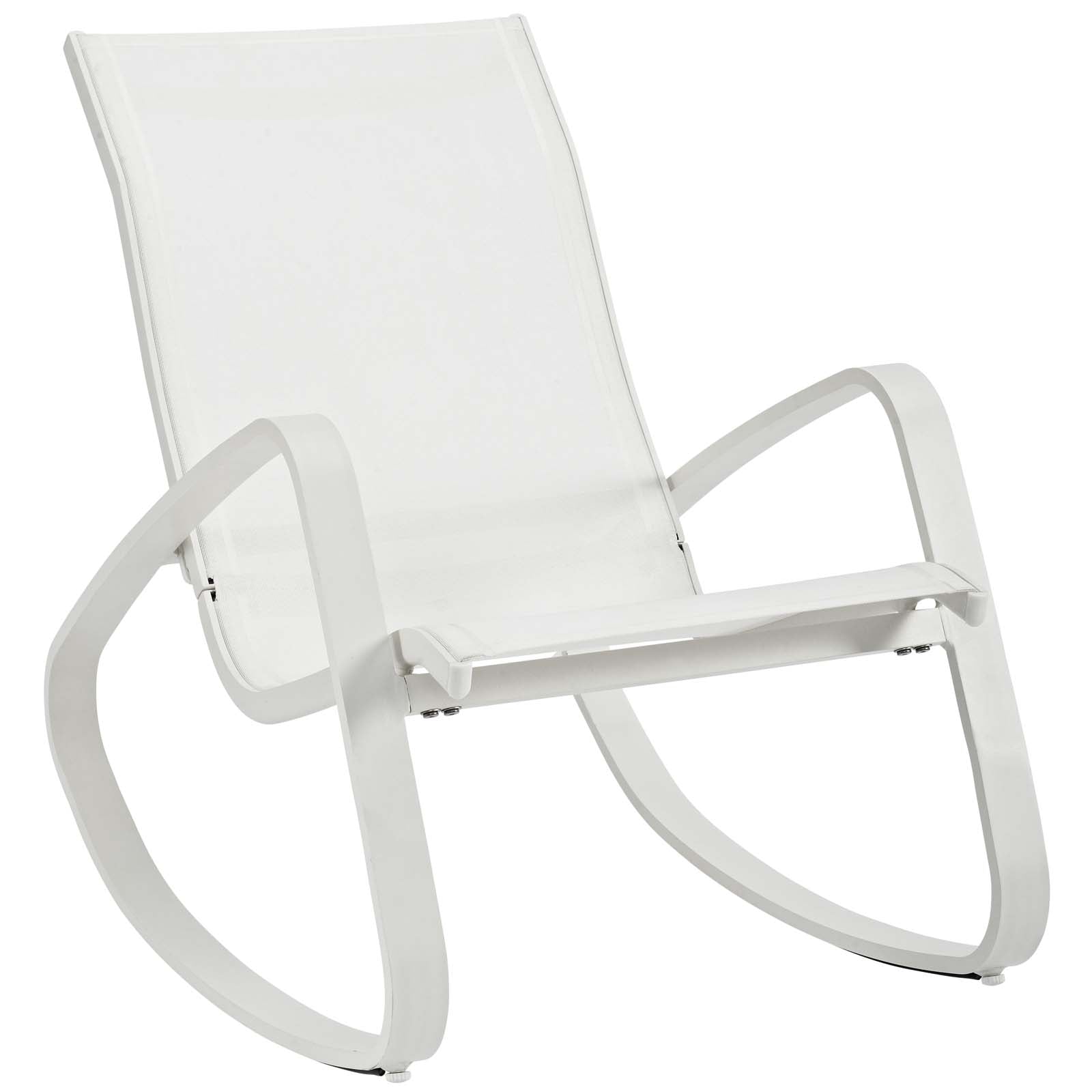 Traveler Outdoor Patio Mesh Sling Rocking Lounge Chair Set of 2 by Modway