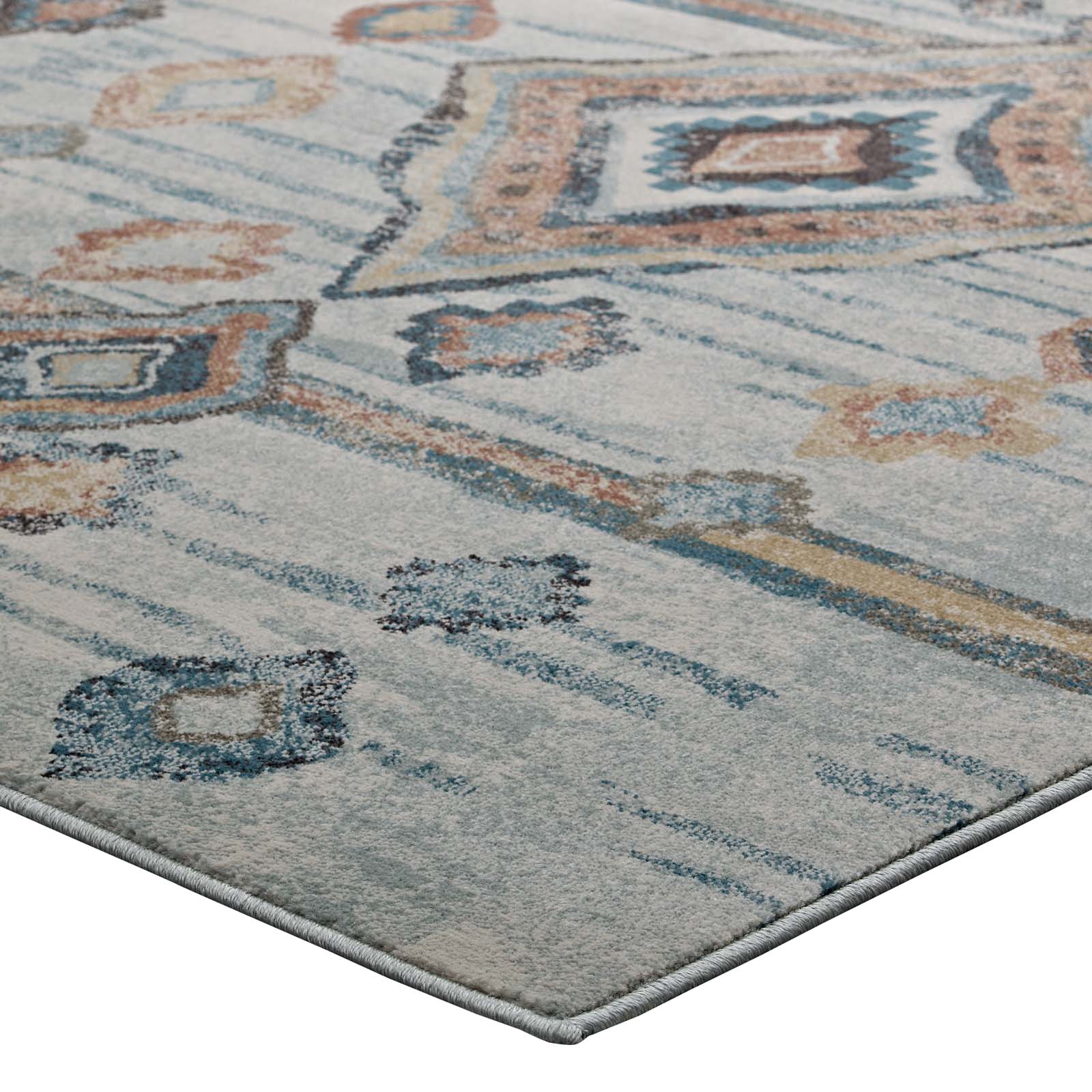 Jenica Distressed Moroccan Tribal Abstract Diamond 5x8 Area Rug by Modway