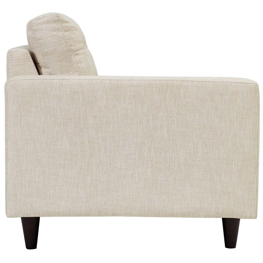 Empress Left-Facing Upholstered Fabric Loveseat by Modway