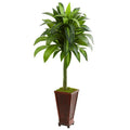 4.5' Dracaena Artificial Plant In Decorative Planter 9263 By Nearly Natural