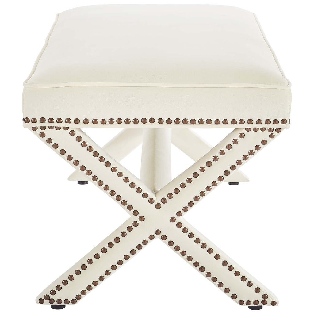 Rivet Performance Velvet Bench by Modway