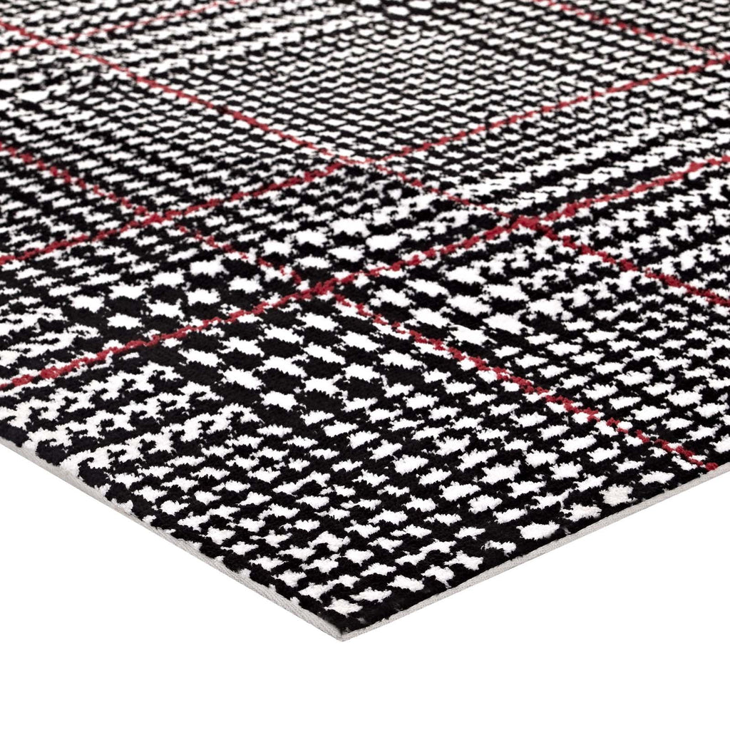 Kaja Abstract Plaid 5x8 Area Rug by Modway