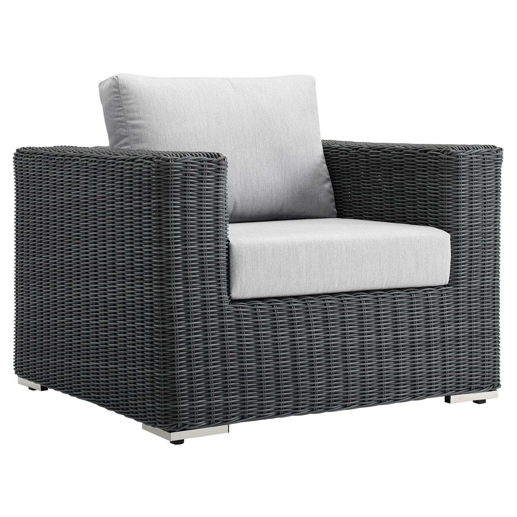 Summon Outdoor Patio Fabric Sunbrella¨ Armchair by Modway