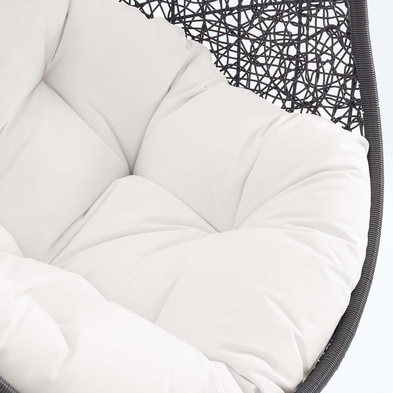 Hide Outdoor Patio Sunbrella¨ Swing Chair With Stand by Modway