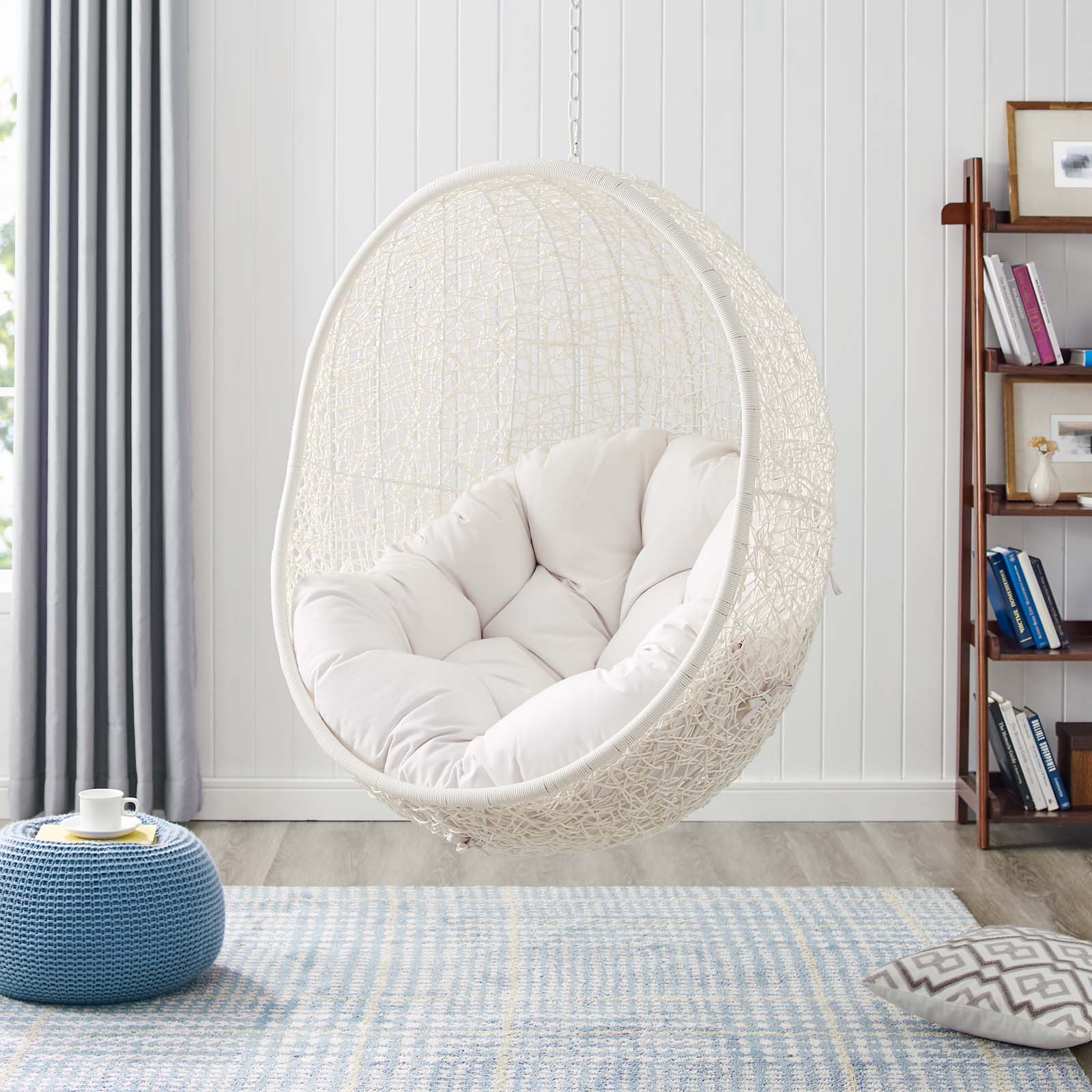Hide Sunbrella¨ Fabric Swing Outdoor Patio Lounge Chair Without Stand by Modway