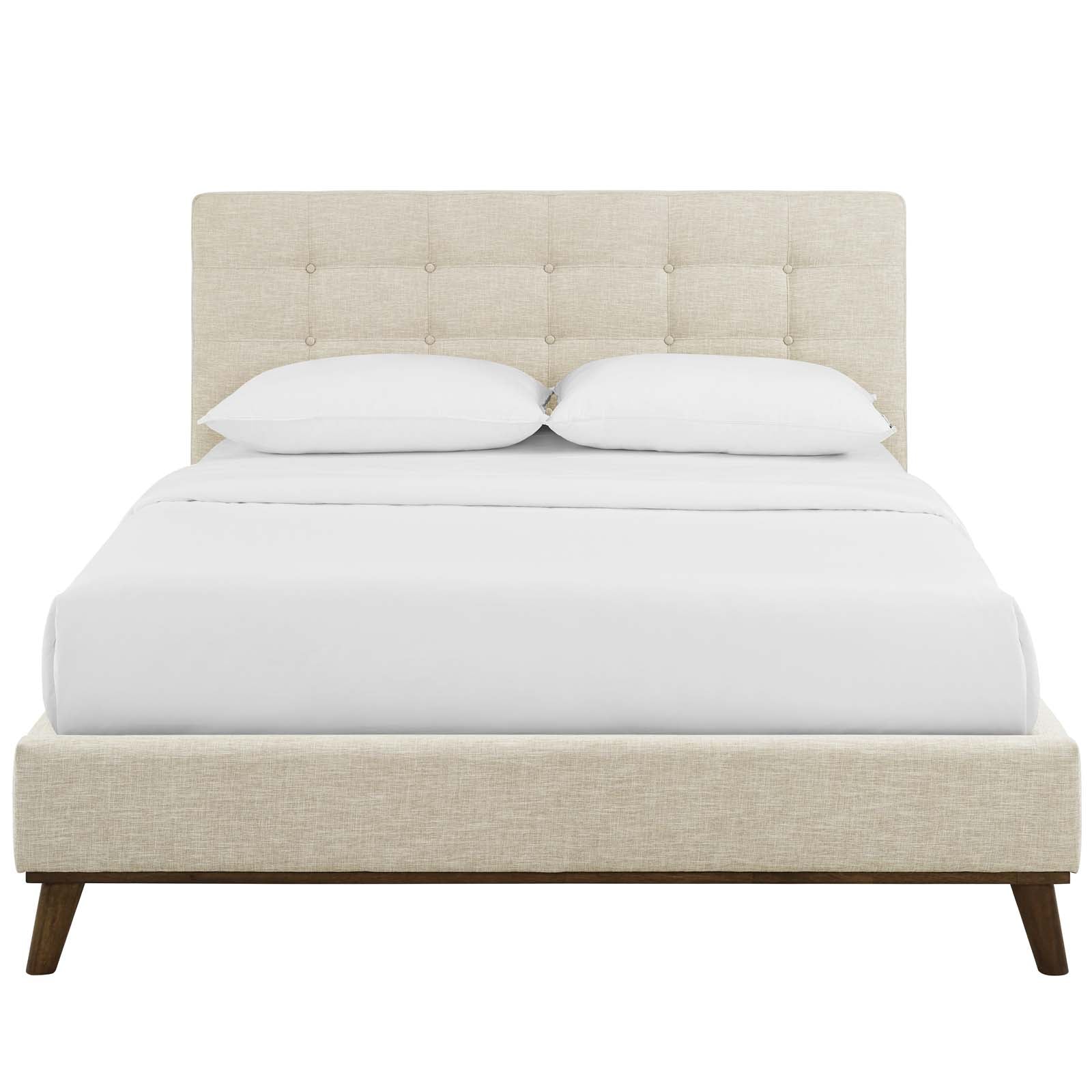 McKenzie Biscuit Tufted Upholstered Fabric Queen Platform Bed by Modway