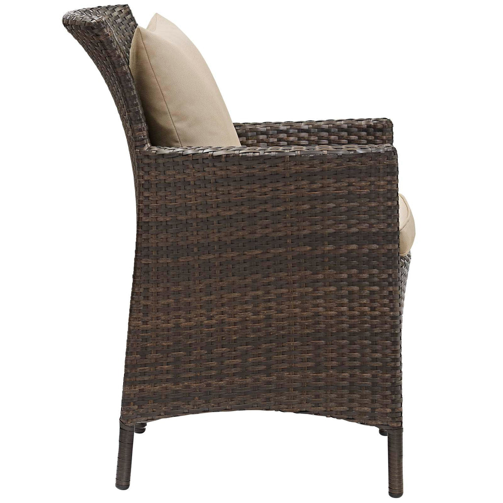 Conduit Outdoor Patio Wicker Rattan Dining Armchai