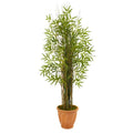 64"  Bamboo Grass Artificial Plant in Terra-Cotta Planter