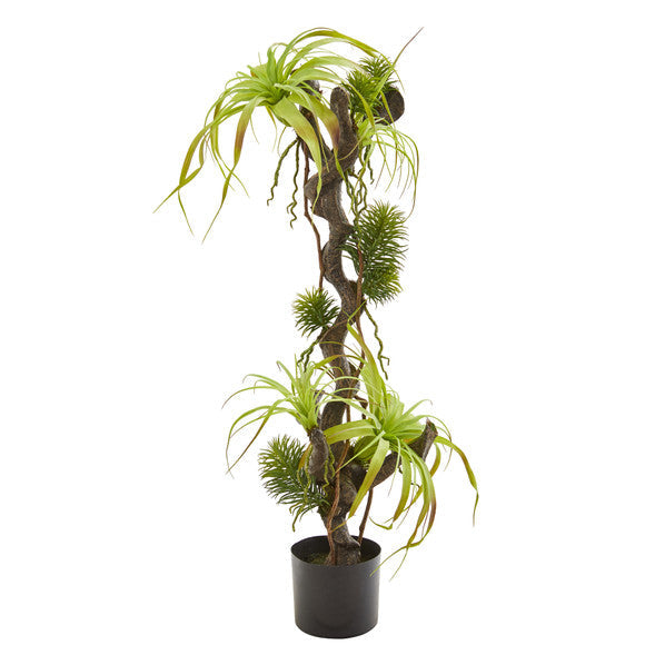 41" Air Plant and Succulent Jungle Artificial Plant