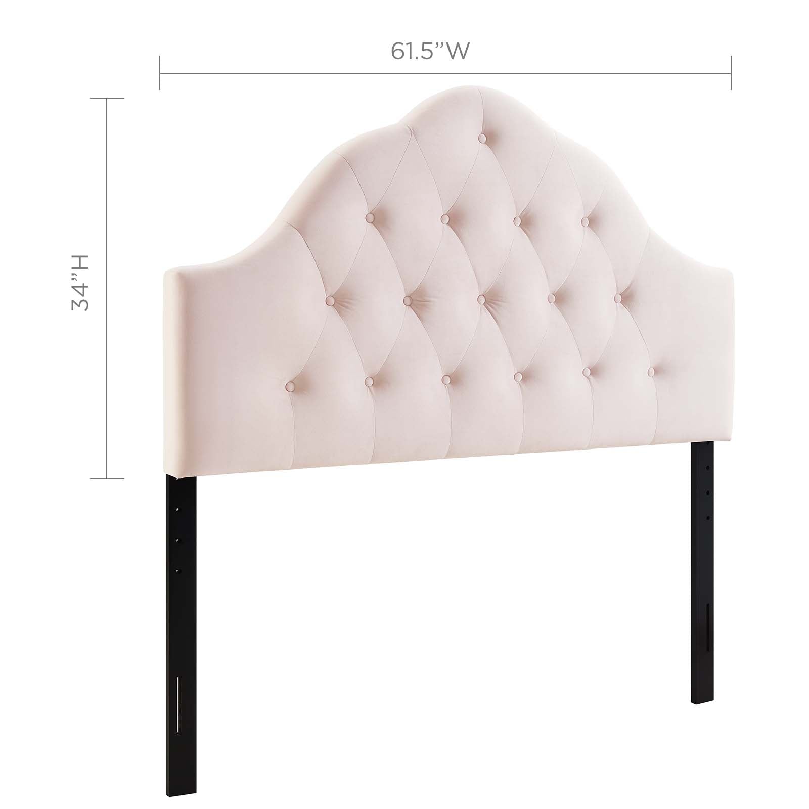 Sovereign Diamond Tufted Performance Velvet Queen Headboard by Modway