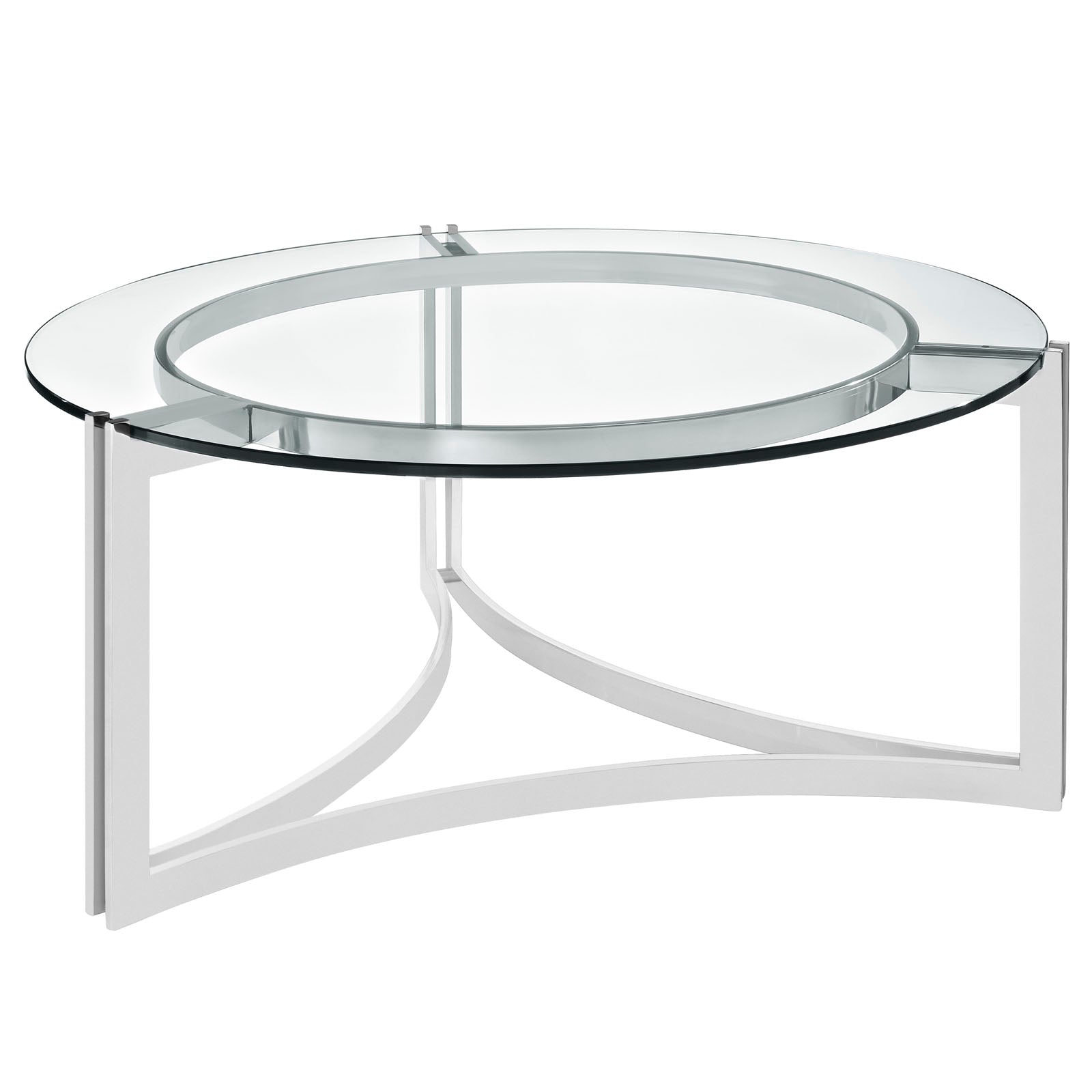 Signet Stainless Steel Coffee Table by Modway
