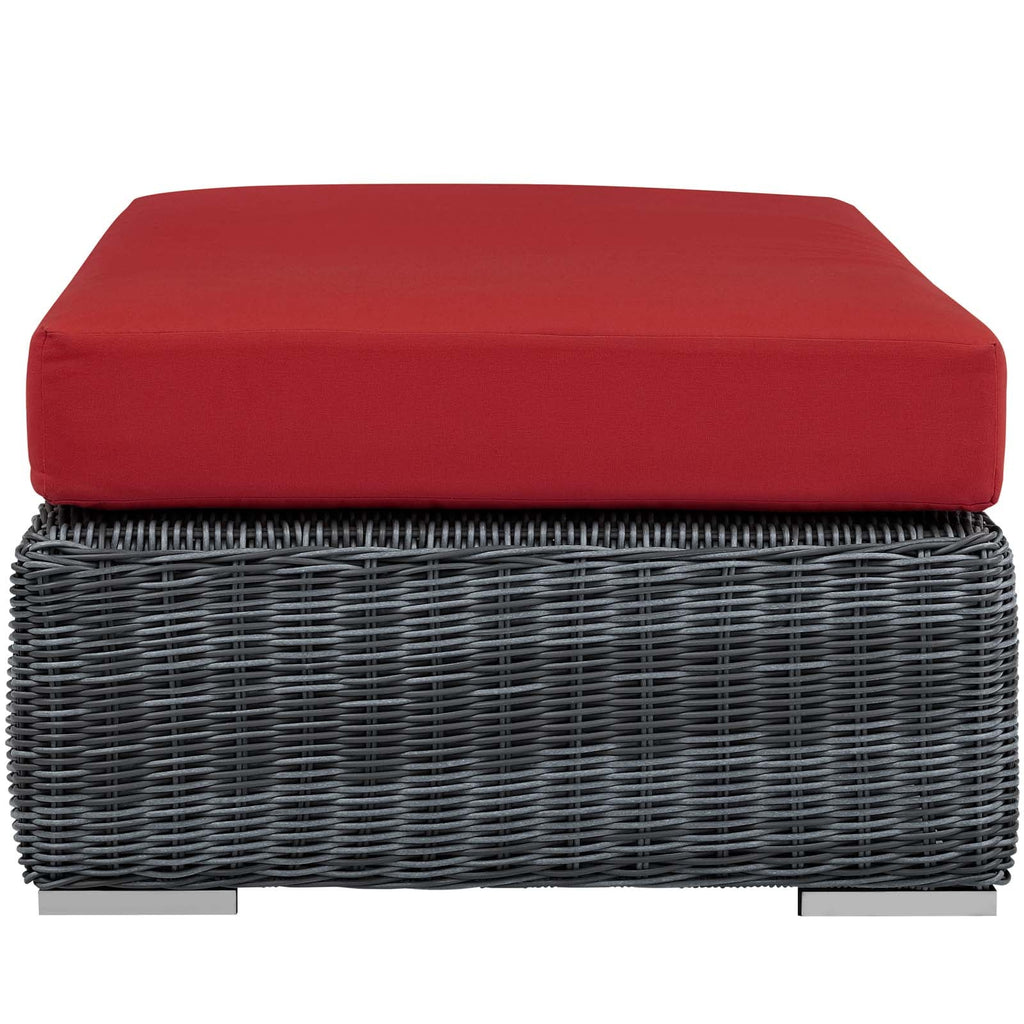 Summon Outdoor Patio Sunbrella¨ Rectangle Ottoman by Modway
