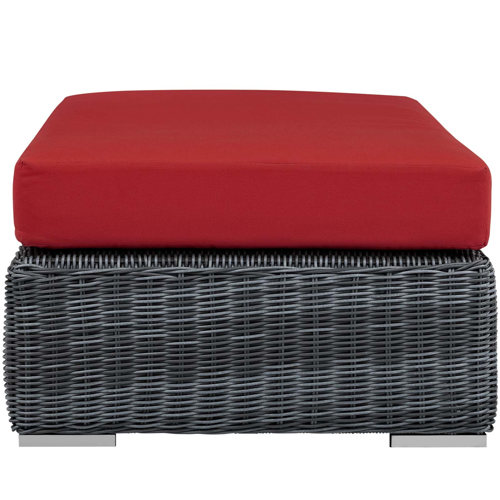 Summon Outdoor Patio Sunbrella¨ Rectangle Ottoman by Modway