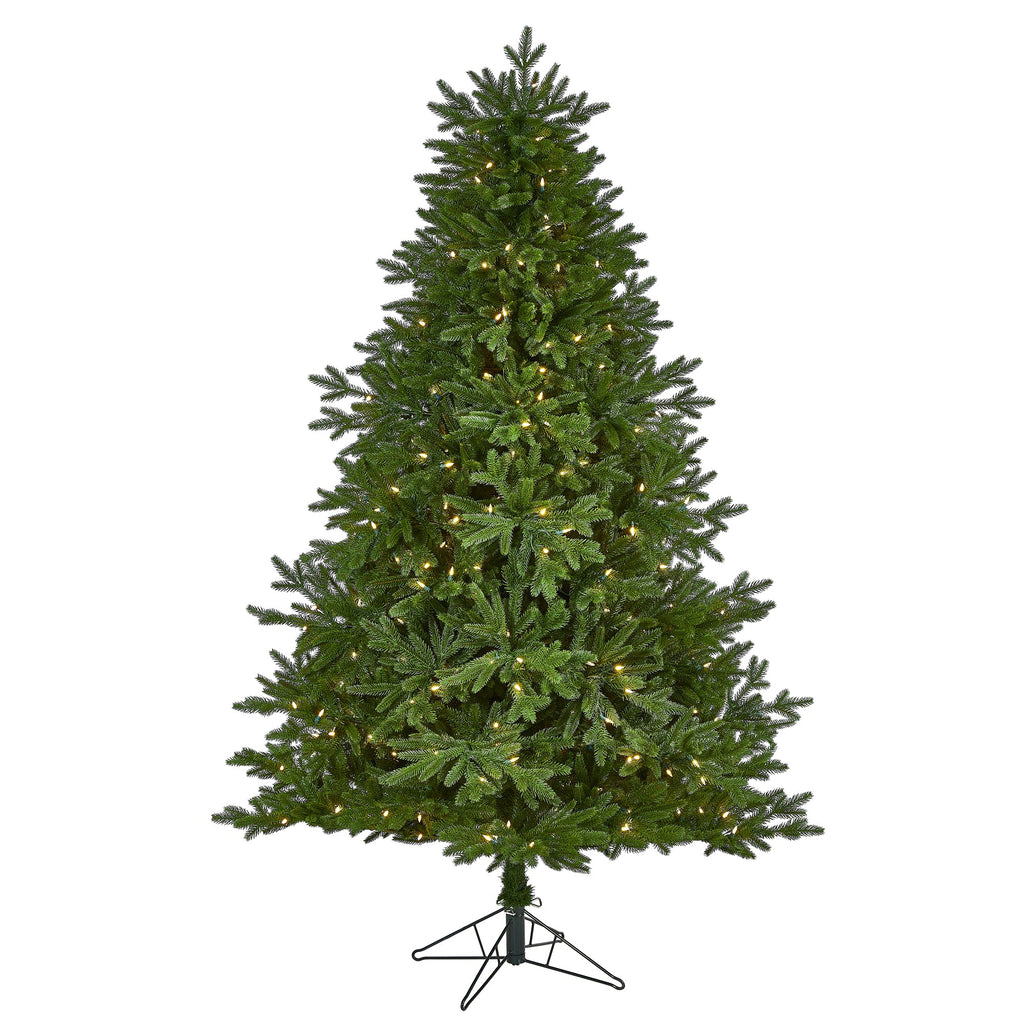 7' Nova Scotia Fir Real Touch Artificial Christmas Tree w/ 400 LED