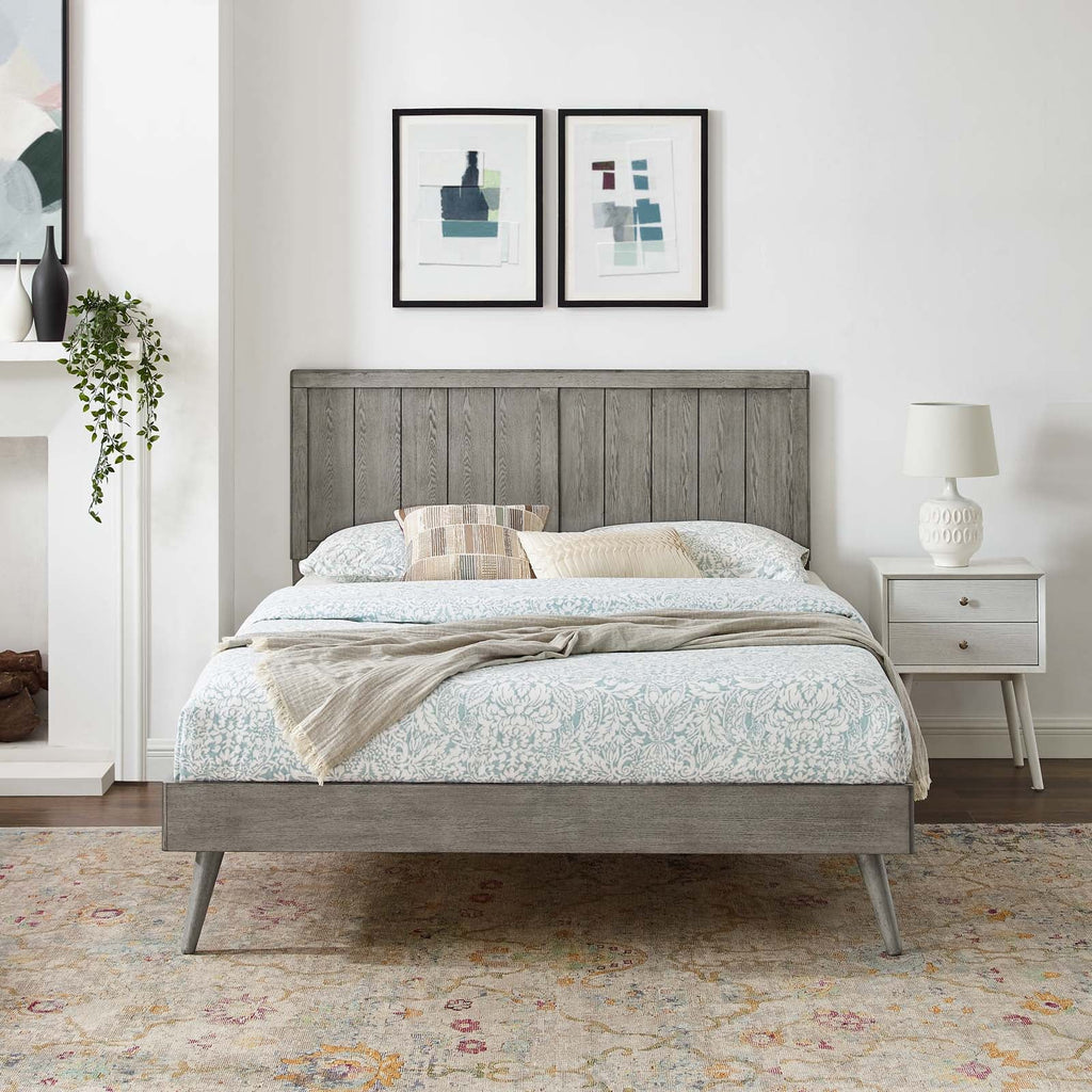 Alana Wood Twin Platform Bed With Splayed Legs by Modway