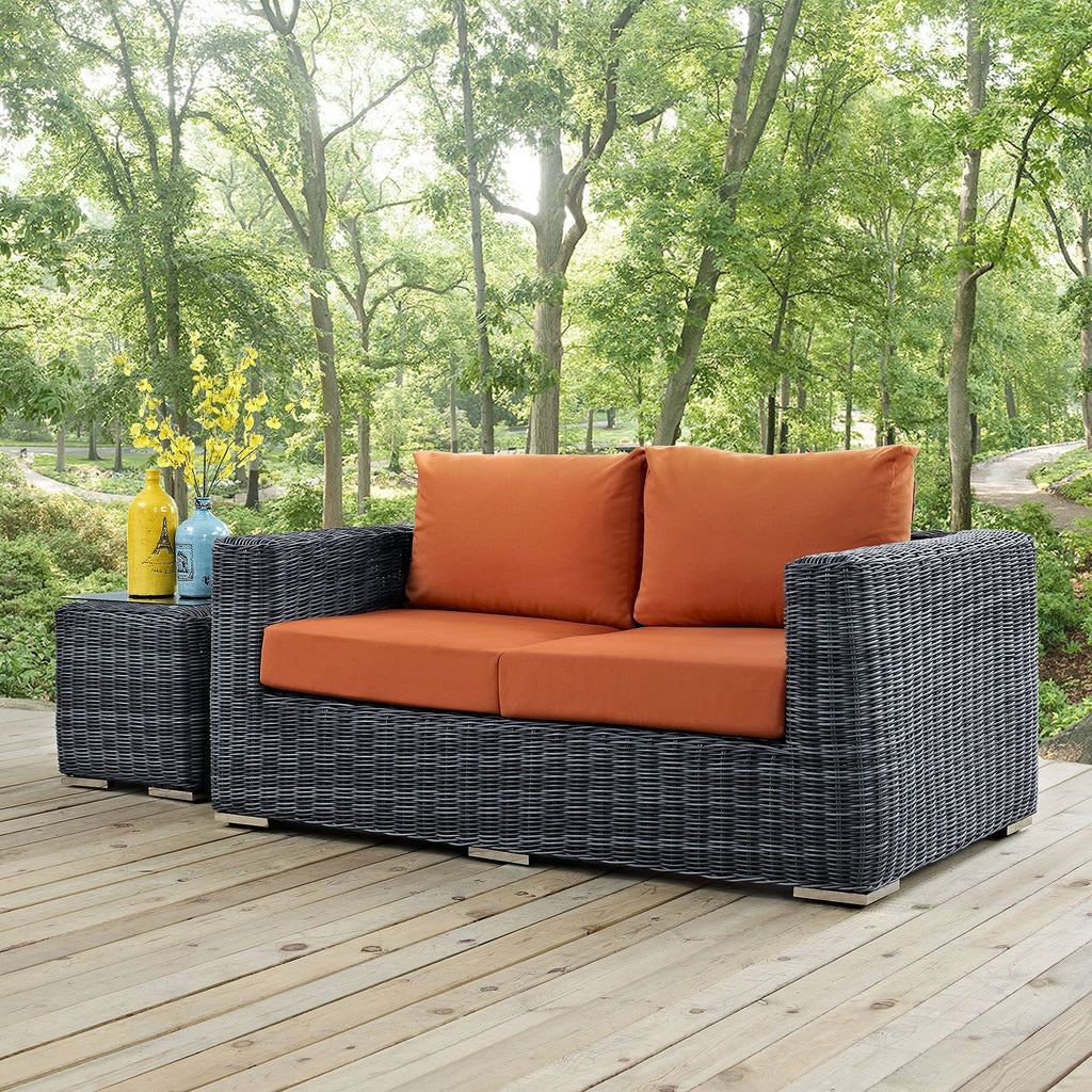Summon Outdoor Patio Sunbrella¨ Loveseat by Modway