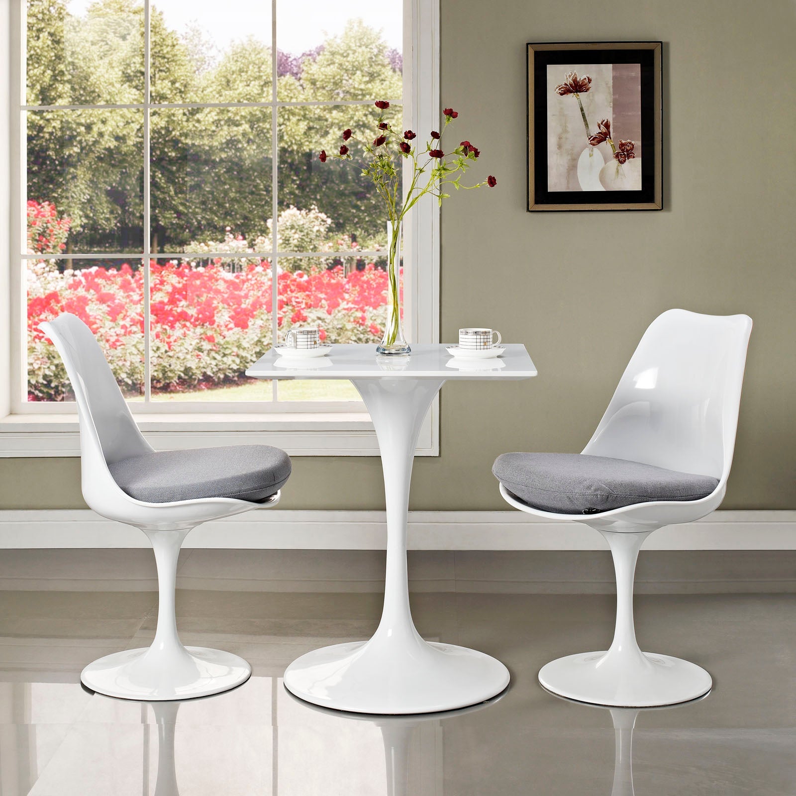 Lippa 24" Square Wood Dining Table by Modway