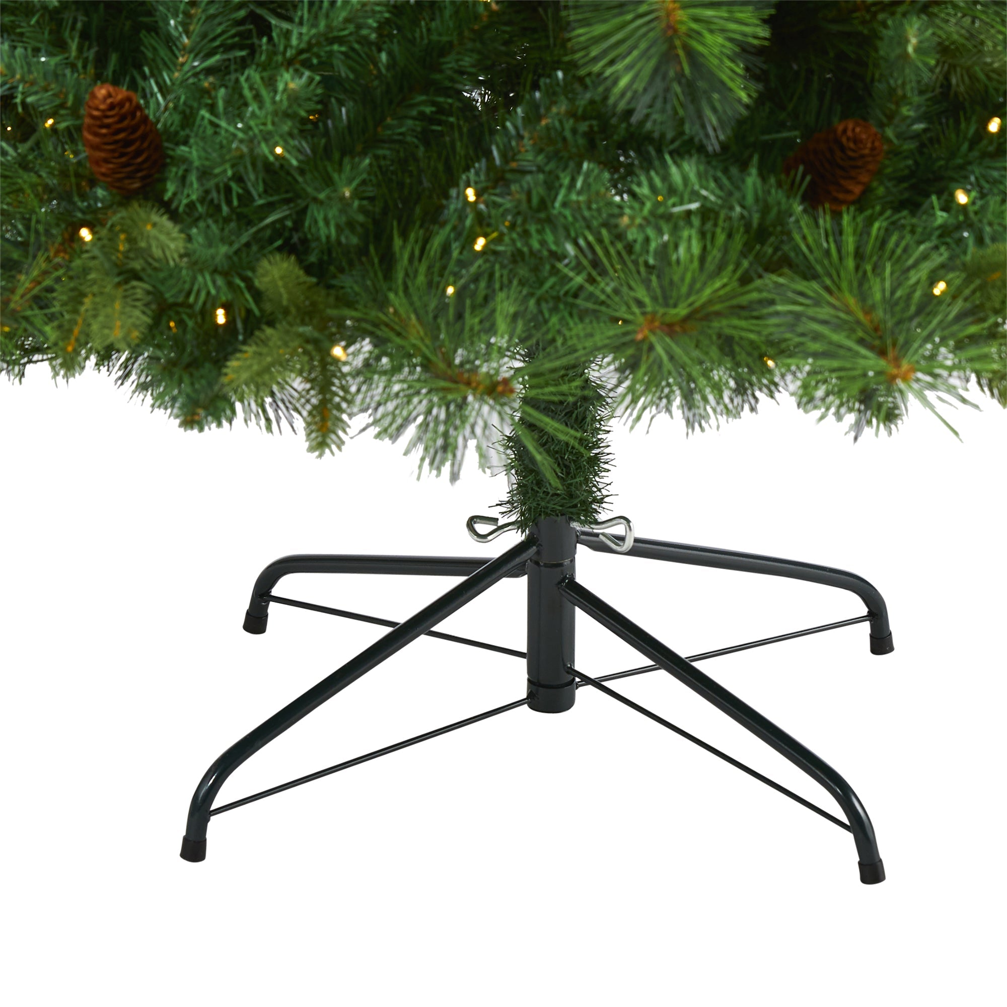 6' West Virginia Full Bodied Mixed Pine Artificial Christmas Tree w/ 300 LED