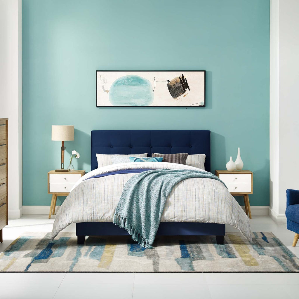 Amira Performance Velvet Queen Bed by Modway