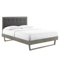 Willow Wood Queen Platform Bed With Angular Frame by Modway