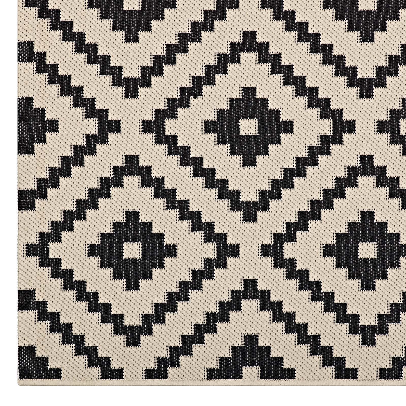Perplex Geometric Diamond Trellis Indoor and Outdoor 8x10 Area Rug by Modway