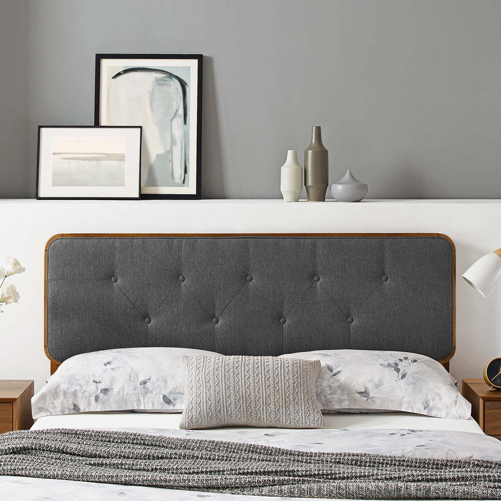 Collins Tufted Fabric and Wood Twin Headboard by Modway